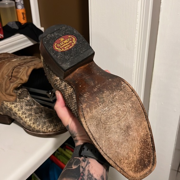 American rattle snake boots worn once size 11D - Picture 2 of 4